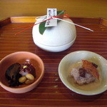 千松しま - 先付三種。