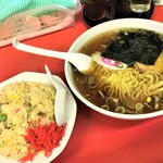 Mampukuramensampou - 210313土　埼玉　満腹ラーメン三宝　ラーメンチャーハンセット940円