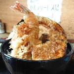 そば処 芝源 - そば定食 E (天丼)