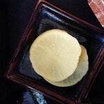 そば処 芝源 - セット(漬け物)