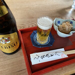 Ikkyuu - 大根の煮付けとビール