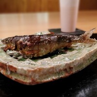 日本料理四四A2 - 子持ち鮎の塩焼き