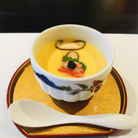 完全個室・会席料理 おかべ - 蛤の出汁が素晴らしい茶碗蒸し