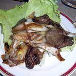 鶏よし - ハツの炒め物