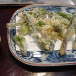 三吉橋 小嶋屋 - 春野菜の天ぷら
