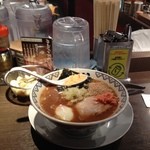 東京豚骨拉麺 ばんから - ある日のばんからラーメン（脂抜き）＋店内