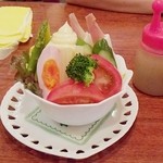 レストランゆり - セットのサラダ