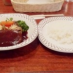 レストランゆり - 牛タンシチューとセットのライス