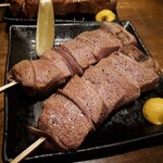 豚小家 - レバー串　若焼き(あんまり焼かないで)と頼むのが好き