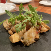 イタリア料理 スペランツァ - 筍と何貝？香草も効いてます。
