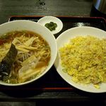 Senjihyakumi - 醤油ラーメンと炒飯セット
