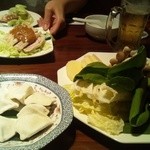 火鍋 小肥羊 - 野菜餃子など