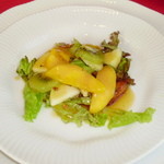 パスタオアシス - 豚のソテー　フルーツソース和え（マンゴーキウイ）