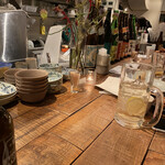 ランタン - カウンター右手方向。