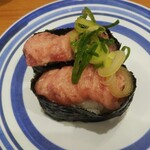 無添くら寿司 - ねぎまぐろ (税抜)100円 (2021.03.15)