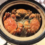 銀座 しのはら - 上海ガニのご飯。