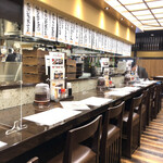 たんや 善治郎 - カウンター席