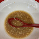 ラーメン二郎 - ほら、乳化してきた。