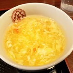 大阪王将 - 中華丼のスープ！