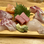 酒処つかさ - お造り7種盛　　どれもぴちぴち(^^)