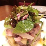 トラディシオン - 本日の鮮魚（アジ）のタルタル