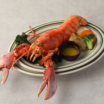 Lobster grilled in butter oil