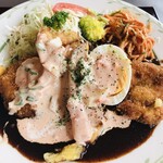 レストラン ユっぴー - 2020年2月 日替りランチ(デミグラスソース添えポークカツ）869円