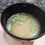 ブラッスリー 吟醸 - 〆の椀　玉乃光の酒粕入り