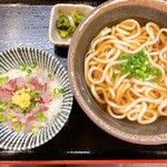 ごはん処 和田山 - 料理写真:うどん
ミニアジたたき丼セット/600