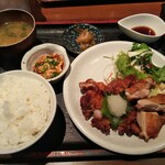 火火 - 若鶏おろしポン酢定食 858円 (21年2月)
