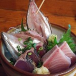 海鮮料理 あじや - 刺身盛り合わせ3種860円