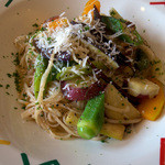 カンパニョーラ - 「野菜畑のペペロンチーノ」（998円）。めっちゃ美味しかった。お野菜たっぷりで。