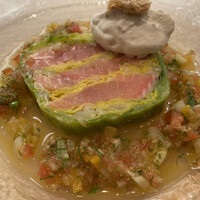 フランス料理 タンモア - サクラマスと春キャベツのプレッセ