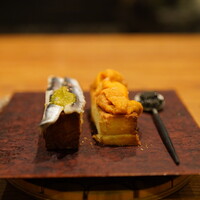 アラルデ - 鰯と雲丹のブリオッシュに自家製キャビア