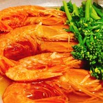 生蝦和福岡當地蔬菜的醬油腌漬