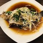 中國食彩 アオヤマ - ソイの姿蒸しネギソース