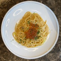 北海産生ウニといくらのクリームパスタ
