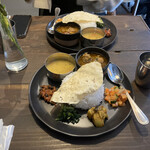 ADI - ＊ Weekday Dal bhat  Lunch Plate + tea set  1,500円