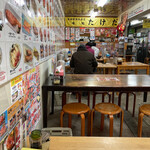 市場食堂 味処たけだ   - 店内。