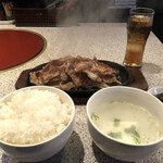 焼肉酒家　弁慶 - 豚ロース鉄板セット