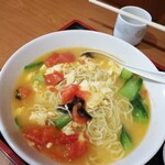 日昇園 - セット￥850のトマトたまご麺