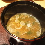 神保町 傳 - 2012.9)味噌汁