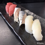 すし松 - 料理写真:本鮪 赤身､小鰭､真烏賊