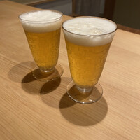 米増 - バカラグラスで乾杯