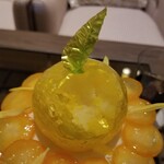 ニューヨークラウンジ by インターコンチネンタル 東京ベイ - 柚子飴のパフェ