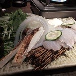 個室和食 紅炉庵 - 鍋物：名残鱧と松茸の柚子しゃぶ（'13.09月より）