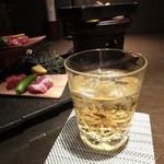 個室和食 紅炉庵 - 梅酒ロック：480円（'13.09月より）