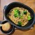 Farm to Table TERRA - 合鴨つみれとオリーブのラグースパゲッティ・ブロッコリーのフリットを乗せて(1480円税)です。