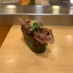 おけい鮨 - 蛍烏賊 軍艦巻き