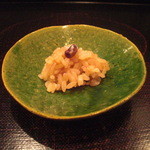 生誕記念日にと御祝いの赤飯が供されました。